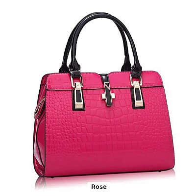 Le Ruby Impérial – Cabas Texture Croco & Vernis