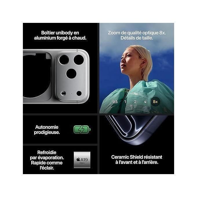 Apple iPhone 17 Pro Max (256Go) Bleu intense 3